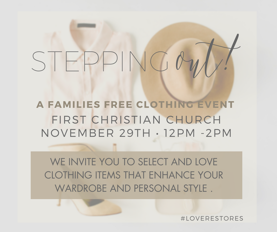 Stepping Out – A Families Free Clothing Event | Families Free