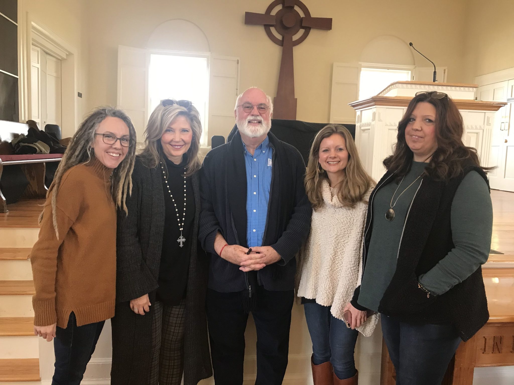 Father Greg Boyle with Families Free Senior Staff